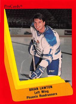 1990-91 ProCards AHL/IHL #355 Brian Lawton Front