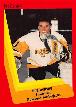 1990-91 ProCards AHL/IHL #370 Rob Dopson Front