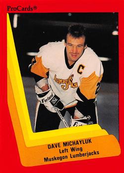 1990-91 ProCards AHL/IHL #389 Dave Michayluk Front