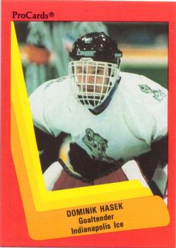 1990-91 ProCards AHL/IHL #409 Dominik Hasek Front