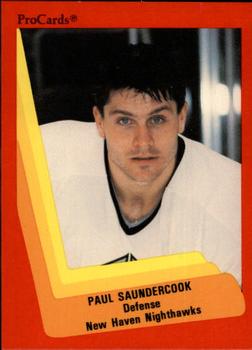 1990-91 ProCards AHL/IHL #415 Paul Saundercock Front