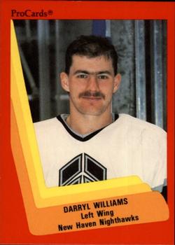 1990-91 ProCards AHL/IHL #416 Darryl Williams Front