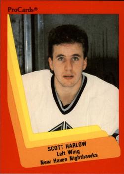1990-91 ProCards AHL/IHL #421 Scott Harlow Front