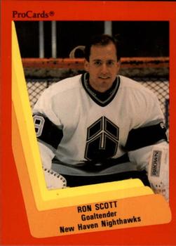 1990-91 ProCards AHL/IHL #424 Ron Scott Front