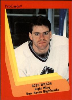 1990-91 ProCards AHL/IHL #437 Ross Wilson Front