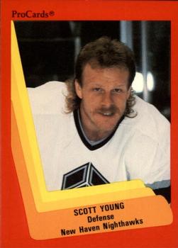 1990-91 ProCards AHL/IHL #438 Scott Young Front