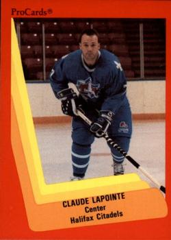 1990-91 ProCards AHL/IHL #445 Claude Lapointe Front