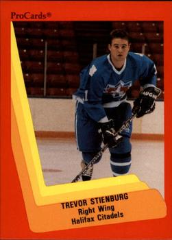 1990-91 ProCards AHL/IHL #462 Trevor Stienburg Front