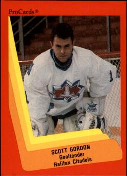 1990-91 ProCards AHL/IHL #467 Scott Gordon Front