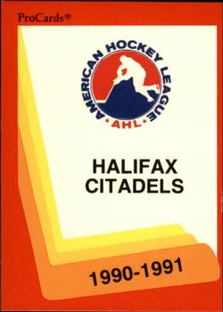 1990-91 ProCards AHL/IHL #468 Halifax Citadels Front