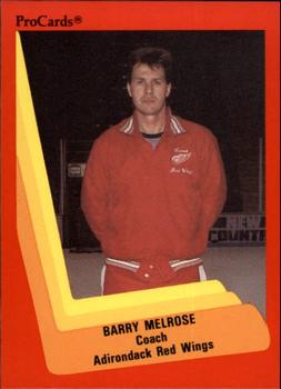 1990-91 ProCards AHL/IHL #476 Barry Melrose Front