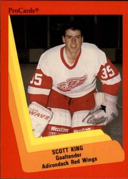 1990-91 ProCards AHL/IHL #492 Scott King Front