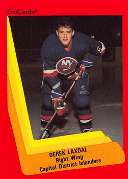1990-91 ProCards AHL/IHL #494 Derek Laxdal Front