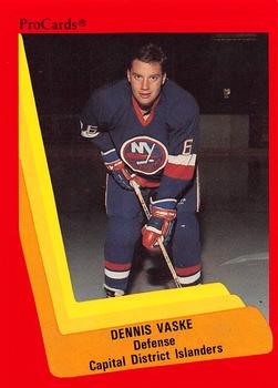 1990-91 ProCards AHL/IHL #508 Dennis Vaske Front