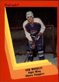 1990-91 ProCards AHL/IHL #528 Dan Woodley Front