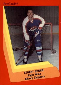 1990-91 ProCards AHL/IHL #531 Stuart Burnie Front