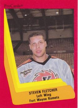 1990-91 ProCards AHL/IHL #537 Steven Fletcher Front