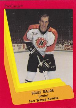 1990-91 ProCards AHL/IHL #545 Bruce Major Front