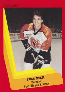 1990-91 ProCards AHL/IHL #552 Brian McKee Front