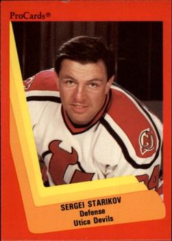 1990-91 ProCards AHL/IHL #557 Sergei Starikov Front