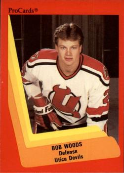 1990-91 ProCards AHL/IHL #560 Bob Woods Front