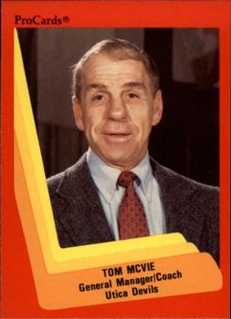 1990-91 ProCards AHL/IHL #564 Tom McVie Front