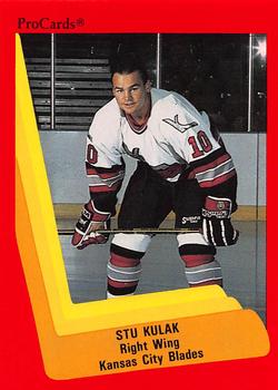 1990-91 ProCards AHL/IHL #586 Stu Kulak Front