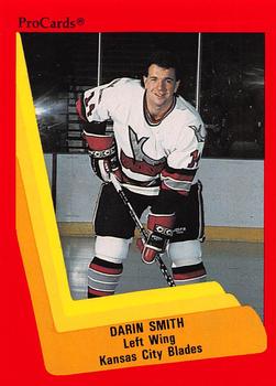 1990-91 ProCards AHL/IHL #591 Darin Smith Front