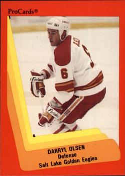 1990-91 ProCards AHL/IHL #604 Darryl Olsen Front