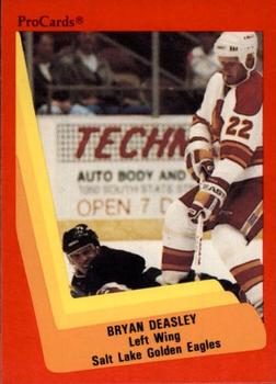 1990-91 ProCards AHL/IHL #619 Bryan Deasley Front
