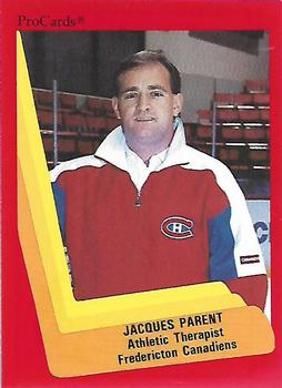 1990-91 ProCards AHL/IHL #NNO Jacques Parent Front