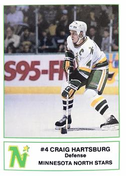 1985-86 7-Eleven Minnesota North Stars #8 Craig Hartsburg Front