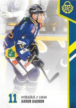 2014-15 Cardset Finland #258 Aaron Gagnon Front