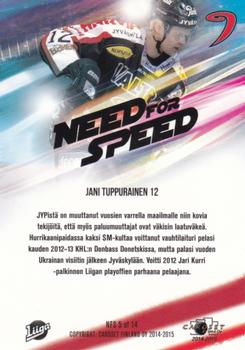 2014-15 Cardset Finland - Need For Speed #NFS5 Jani Tuppurainen Back
