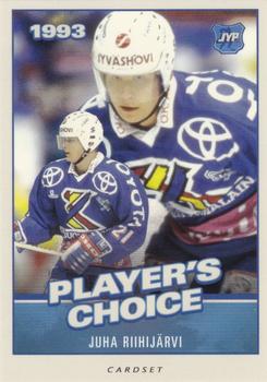 2014-15 Cardset Finland - Player’s Choice Best Of The Best #PC3 Juha Riihijärvi Front
