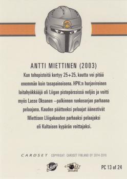 2014-15 Cardset Finland - Player’s Choice Best Of The Best #PC13 Antti Miettinen Back