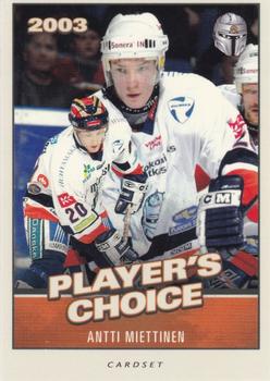 2014-15 Cardset Finland - Player’s Choice Best Of The Best #PC13 Antti Miettinen Front