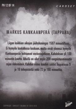 2014-15 Cardset Finland - Play Hard #PH12 Markus Kankaanperä Back
