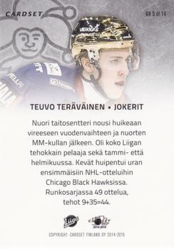 2014-15 Cardset Finland - Golden Helmets #GH5 Teuvo Teräväinen Back