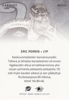 2014-15 Cardset Finland - Golden Helmets #GH6 Eric Perrin Back