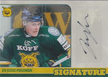2014-15 Cardset Finland - Signature #NNO Jussi Pesonen Front
