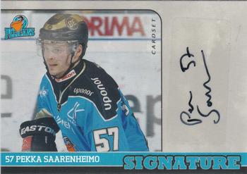 2014-15 Cardset Finland - Signature #NNO Pekka Saarenheimo Front