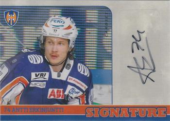 2014-15 Cardset Finland - Signature #NNO Antti Erkinjuntti Front