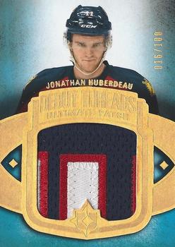 2013-14 Upper Deck Ultimate Collection - Debut Threads Patches #UDT-JH Jonathan Huberdeau Front