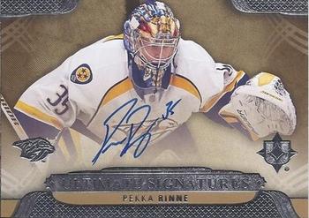 2013-14 Upper Deck Ultimate Collection - Ultimate Signatures Veterans #US-RI Pekka Rinne Front