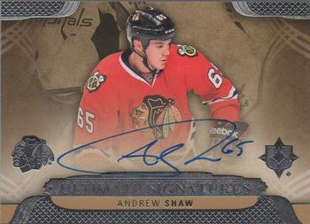 2013-14 Upper Deck Ultimate Collection - Ultimate Signatures Veterans #US-AS Andrew Shaw Front