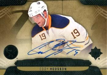 2013-14 Upper Deck Ultimate Collection - Ultimate Signatures Veterans #US-CH Cody Hodgson Front