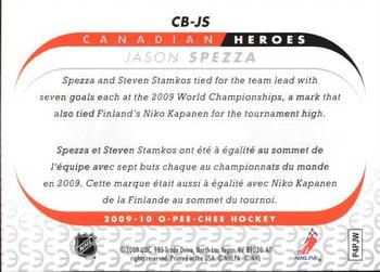 2009-10 O-Pee-Chee - Canadian Heroes #CB-JS Jason Spezza Back