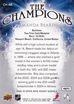 2009-10 Upper Deck - The Champions #CH-AB Amanda Beard Back