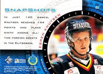 1999-00 Upper Deck Swedish Hockey League - Snapshots #S5 Espen Knutsen Back